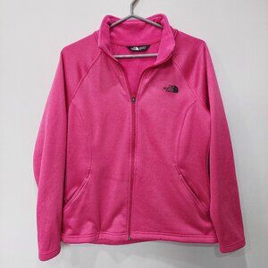 The North Face Women's Size Large Agave Full Zip Cerise Fleece Pink Heather